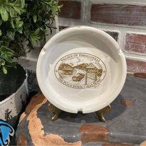 Vintage - Ceramic Crafted Ashtray - Village of Tobaccoville - Doral Home Base